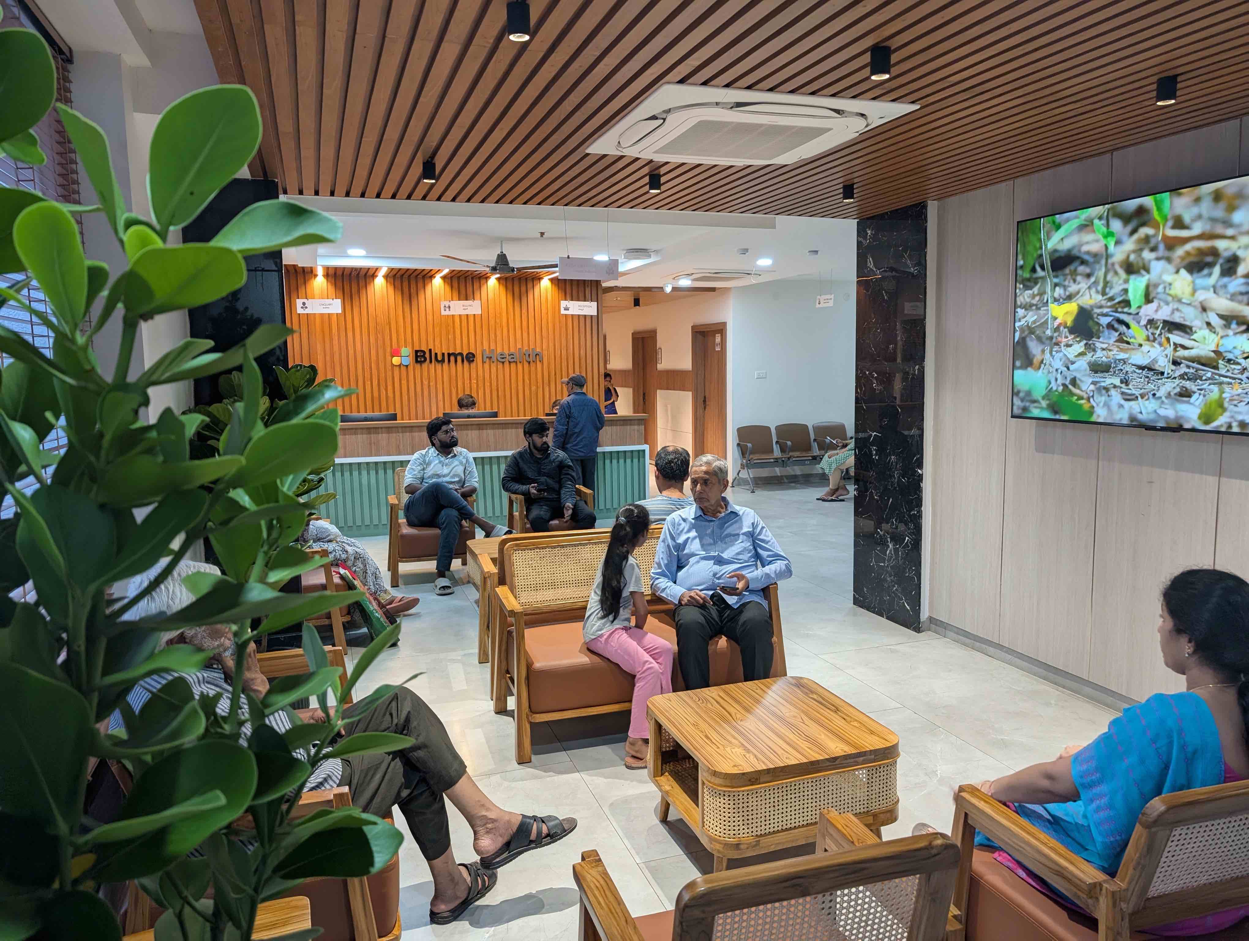 Blume Health reception and waiting area